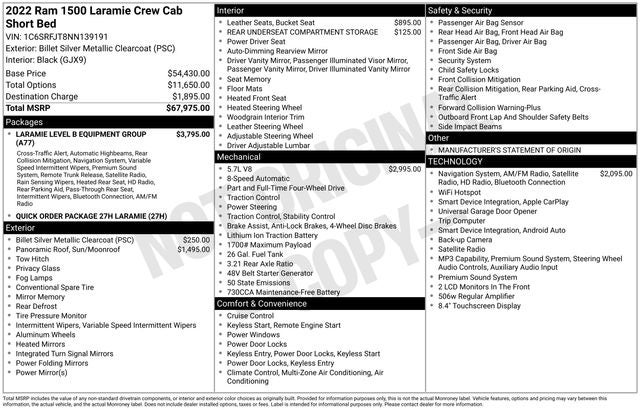 ram ram 1500 pickup 2022 1C6SRFJT8NN139191 image ram ram 1500 pickup 2022 1C6SRFJT8NN139191 image